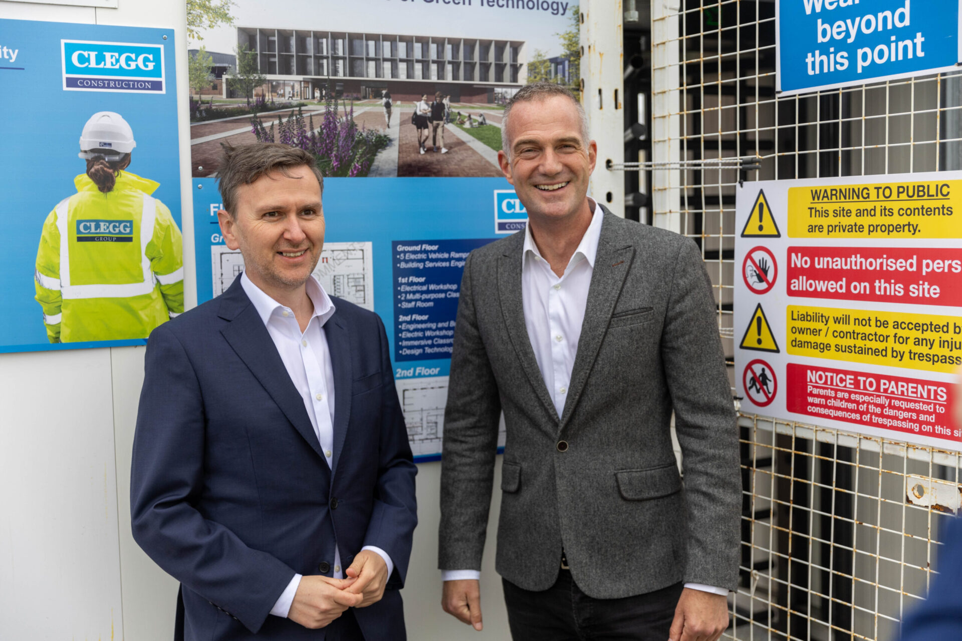 Andrew Pakes Labour Candidate for Peterborough and Collegue Peter Kyle visit PCR and its new build Centre for Green Technology - News for Peterborough and Cambridgeshire News for Peterborough and Cambridgeshire -