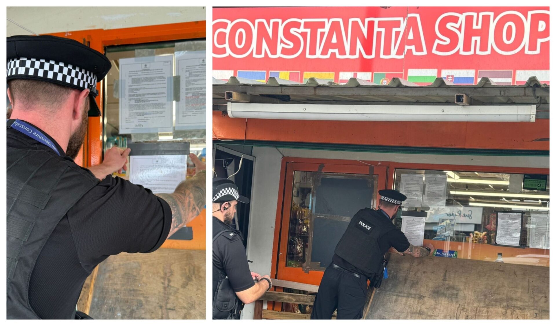 constanta main - News for Peterborough and Cambridgeshire News for Peterborough and Cambridgeshire - The local Neighbourhood Support Team (NST) carried out a warrant at Constanta Shop, 272 Lincoln Road, on Monday morning (22 July) where drugs and weapons were found, resulting in two men being arrested and a closure notice served on the store.