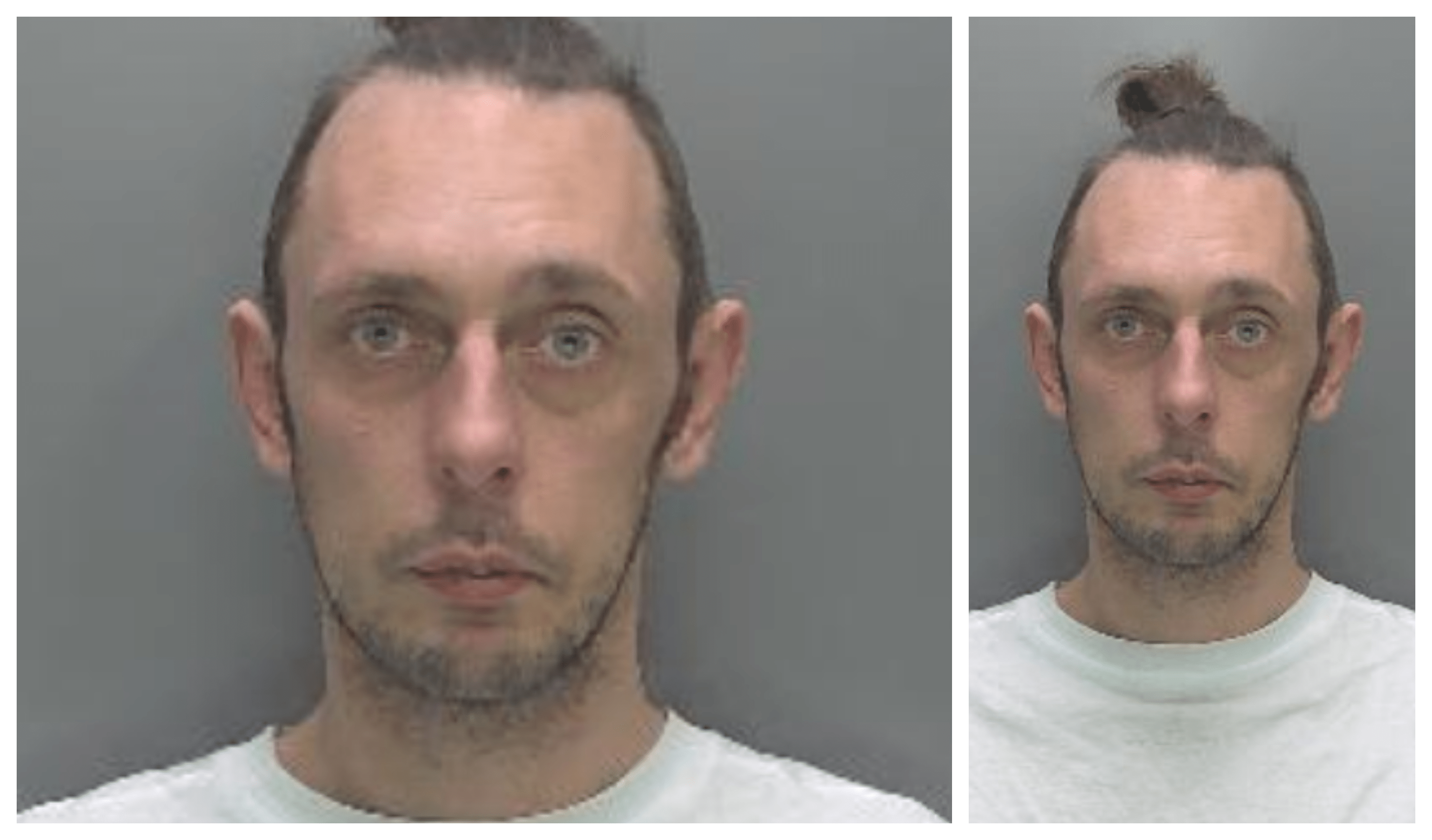 Jamie Willis custody photo - News for Peterborough and Cambridgeshire News for Peterborough and Cambridgeshire - Jamie Willis, 35, assaulted the man outside a block of flats close to The Blue Moon Pub in Norfolk Street, Cambridge, at about 8.30pm on Monday, 19 December, last year.