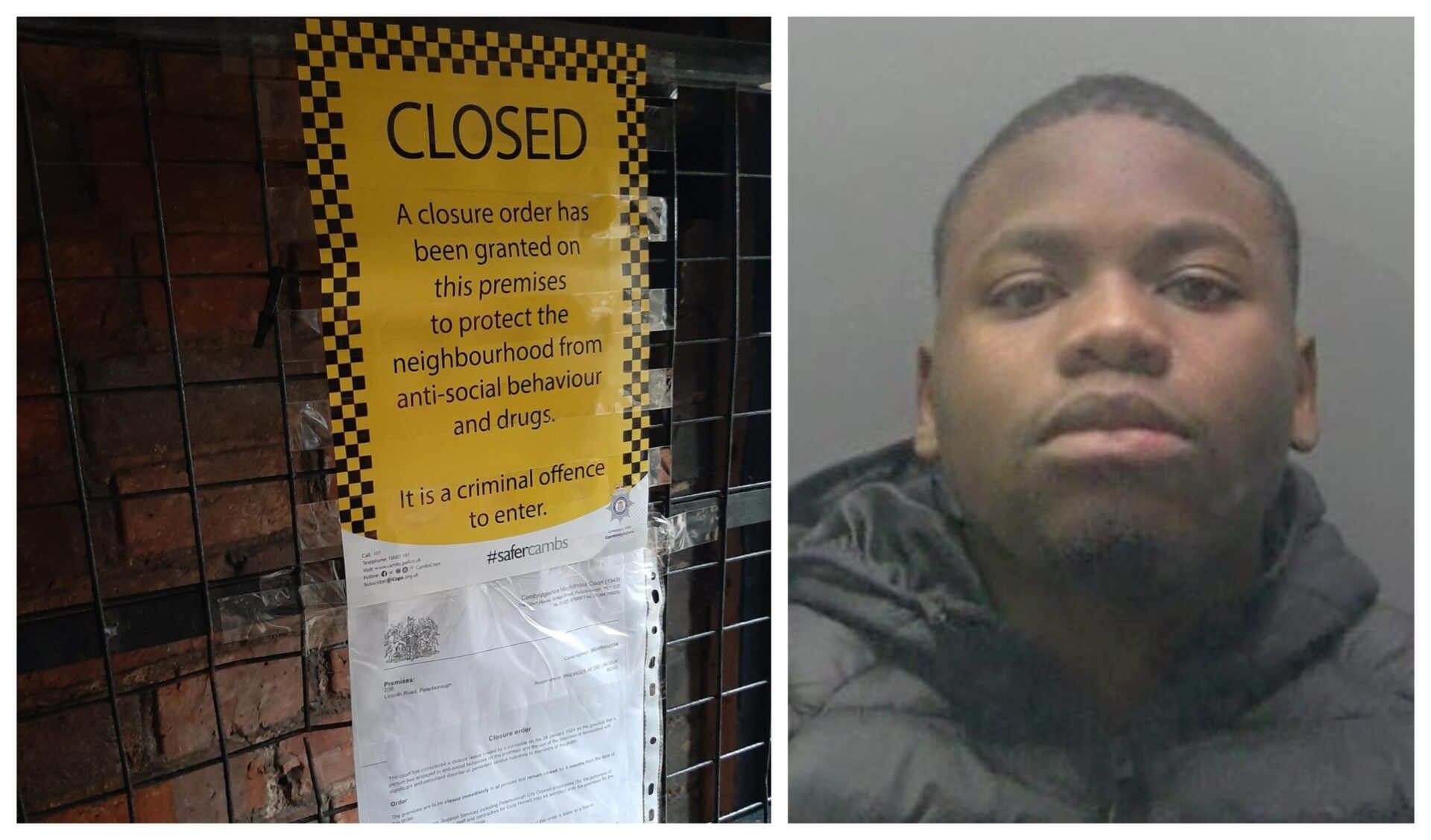 drugs main - News for Peterborough and Cambridgeshire News for Peterborough and Cambridgeshire - Snowden Mayanika, 21, and three other people were found inside 25B Lincoln Road on 3 January, despite a partial closure forbidding visitors.