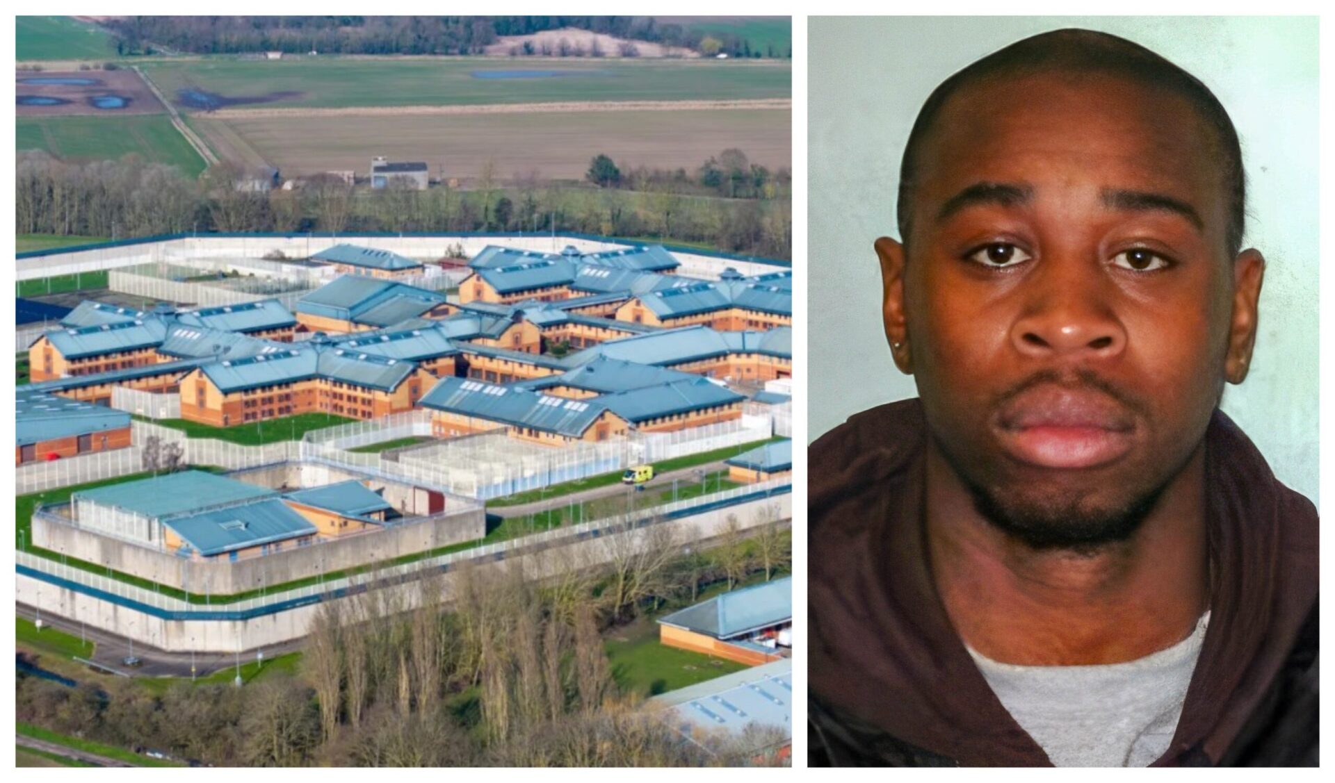 Whitemoor Prison where Christopher Walters (right) was jailed in 2013 for life for murder; he was ordered to serve a minimum term of 28 years PHOTOS: BavMedia and CambsNews