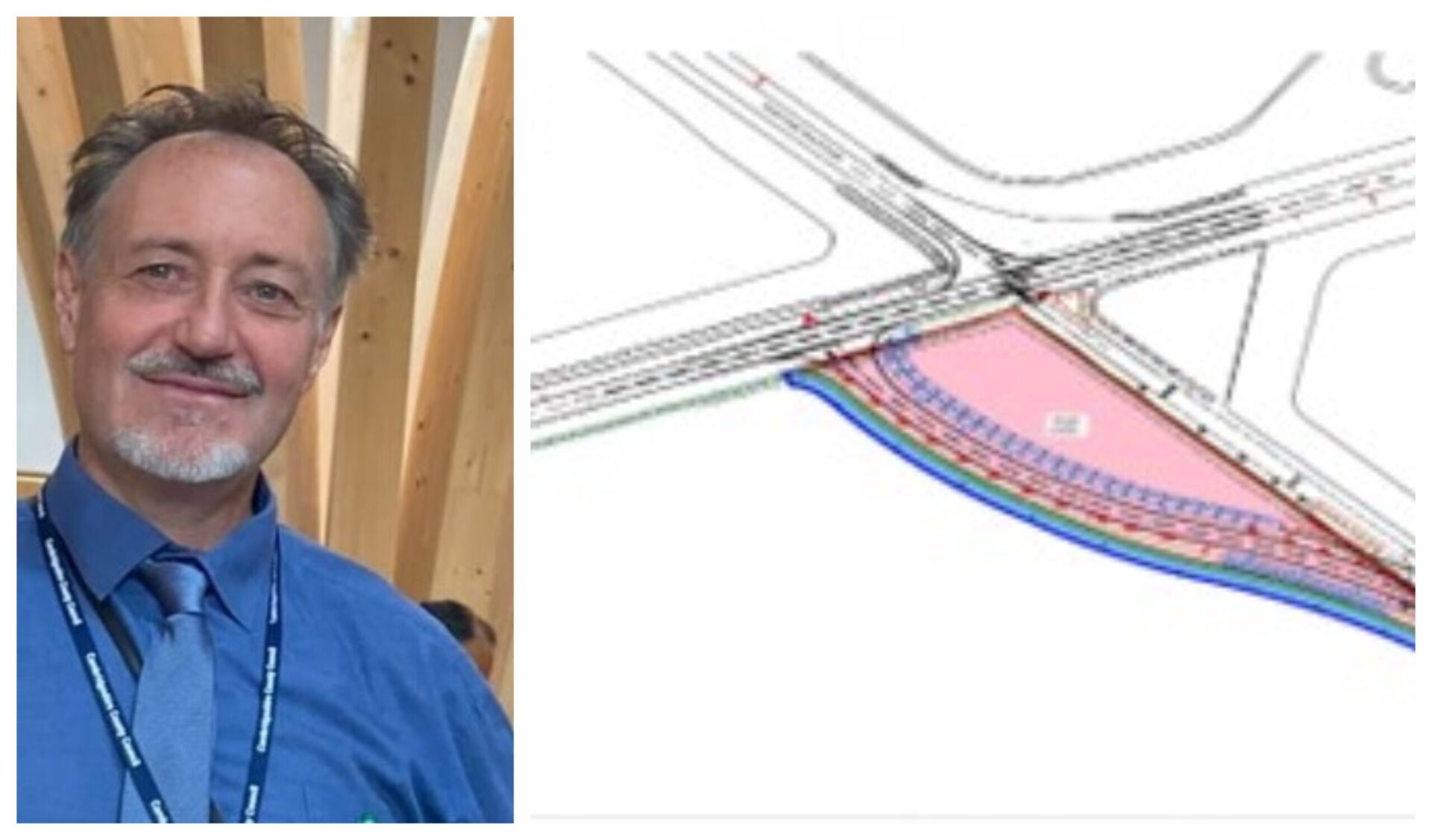 road - News for Peterborough and Cambridgeshire News for Peterborough and Cambridgeshire - Cllr Neil Shailer (left), vice-chair of the Highways and Transport Committee at Cambridgeshire County Council, said: ‘We’re committed to delivering better, safer, and more sustainable journeys across our county for all road users’, RIGHT: sketch of improvements