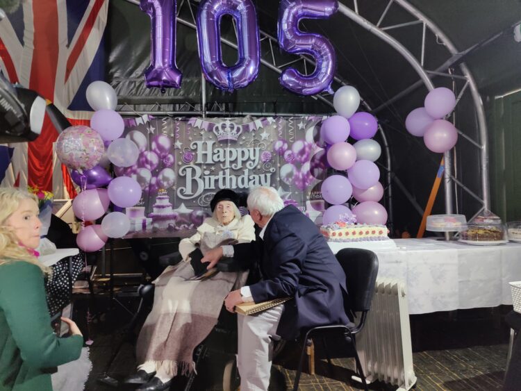 Dorothy Smith and Jeff Smith - News for Peterborough and Cambridgeshire News for Peterborough and Cambridgeshire - Dorothy Smith with her son Jeff: he helped to organise the celebrations for his mother’s 105th birthday
