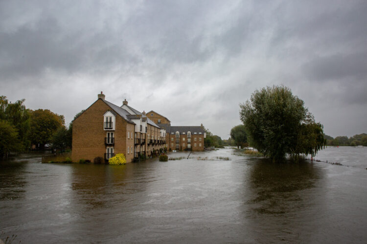 News for Peterborough and Cambridgeshire - Picture dated October 1st shows flooding around the town of St Ives in Cambridgeshire after the River Great Ouse burst its banks. PHOTO: Bav Media