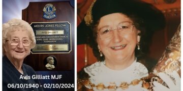 Avis Gilliatt had been due to be presented with the MJF – Melvin Jones Fellowship – for her contribution to Lions and awarded to those who have made a “tremendous contribution to humanity and to the legacy of our founder, Melvin Jones”.