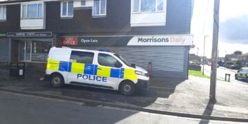 Police are appealing for information following a robbery at Morrison Local in St Neots. Image: Policing Huntingdonshire