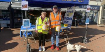 Rotary's Eradicating Polio campaign featuring Viv Doji and Robert Barnes (with Maisy)