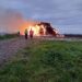 straw 2 - News for Peterborough and Cambridgeshire News for Peterborough and Cambridgeshire - Cambridgeshire Fire and Rescue Service are treating the blaze at a farm in Binnimoor Road, March, as arson PHOTO: Policing Fenland