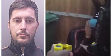 At Cambridge Crown Court on 25 September, Vata, of no fixed address, was sentenced to five years in prison after previously pleading guilty to two counts of possession with intent to supply class A drugs, two counts of dangerous driving, possession of cannabis and drug driving. Custody photo (above) and the moment he was caught