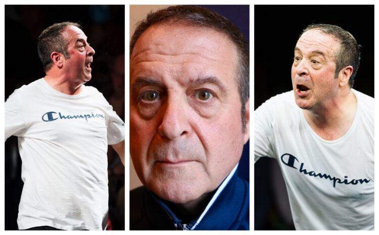 MARK THOMAS MAIN - News for Peterborough and Cambridgeshire News for Peterborough and Cambridgeshire - Mark Thomas's Gaffa Tapes is touring until the end of February. Photo credits Alex Brenner and Tony Pletts