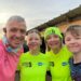 Mark and Jackie Smith doing the dash with their children - News for Peterborough and Cambridgeshire News for Peterborough and Cambridgeshire - Jackie and Mark Smith – Founders of the December Daily Dash and Sue Ryder fundraisers