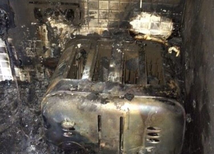 News for Peterborough and Cambridgeshire - Burned toast? Many electrical fires in the home in Cambridgeshire start in the kitchen. When was the last time you had your electrical appliances tested?