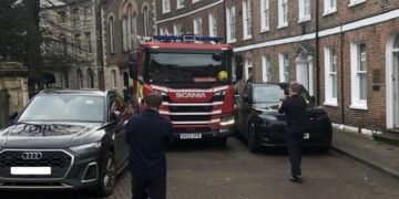 A crew was called out in Wisbech yesterday but got stuck on route due to poor parking around The Crescent area.