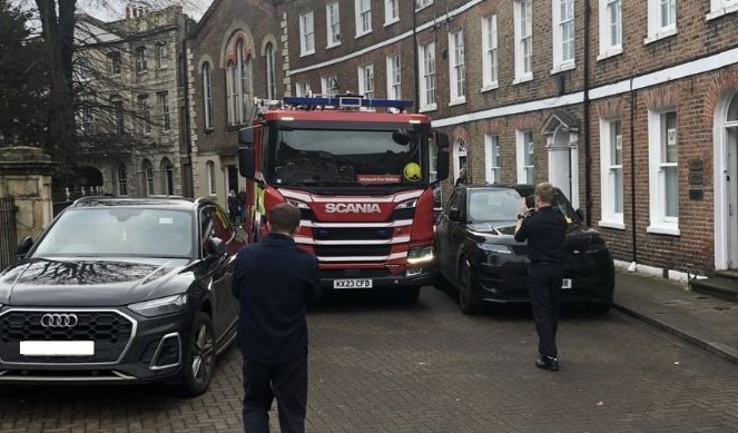 Untitled design - 1 - News for Peterborough and Cambridgeshire News for Peterborough and Cambridgeshire - A crew was called out in Wisbech yesterday but got stuck on route due to poor parking around The Crescent area.