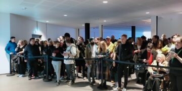 Star Wars star Warwick Davies cut the ribbon and joined the celebrations at the opening of the new ODEON cinema at Queensgate shopping centre, Peterborough. Image; ODEON cinemas