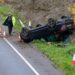 ths-1 - News for Peterborough and Cambridgeshire News for Peterborough and Cambridgeshire - Police on scene after car overturns today (November 17th) on Peterborough Parkway PHOTO: Terry Harris