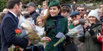 The Royal Family at Sandringham on Christmas Day. PHOTO: Terry Harris