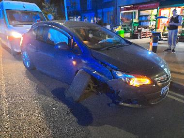 Damage on car - News for Peterborough and Cambridgeshire Crash aftermath after Santa Petrauskaite, 32, collided with an oncoming vehicle and cars parked nearby in Dogsthorpe Road, Dogsthorpe, on 4 November
