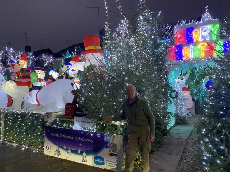 News for Peterborough and Cambridgeshire - The dazzling show, created by 62-year-old David Woolridge for the sixth year running, featured thousands of stunning LED lights, hundreds of inflatables and 40 beautifully decorated Christmas trees.