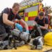 Huntingdon Fire Station showcase new concept fire appliance - News for Peterborough and Cambridgeshire News for Peterborough and Cambridgeshire - Assistant director of Cambridgeshire Fire and Rescue, Wayne Swales spoke to CambsNews on Tuesday at Huntingdon Fire Station where he oversaw the roll out of what has been described as a “new concept” fire appliance. Cambs Fire also explained why they are asking for a Council Tax increase. Pictured Fire Fighters Ross Turner and Daniel Fielding. Huntingdon Fire Station showcase new concept fire appliance. PHOTO: Terry Harris