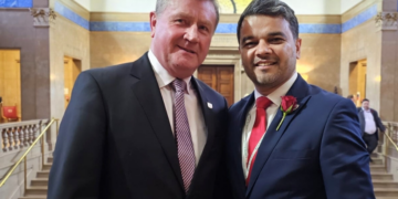 At the annual council meeting on May 20, Cllr Dennis Jones of the Labour and Cooperative Party (above left) was voted in as leader of the Council. Cllr Jones also announced his new cabinet members, which included Cllr Amjad Iqbal (above right) as deputy leader. IMAGE: Peterborough City Council website