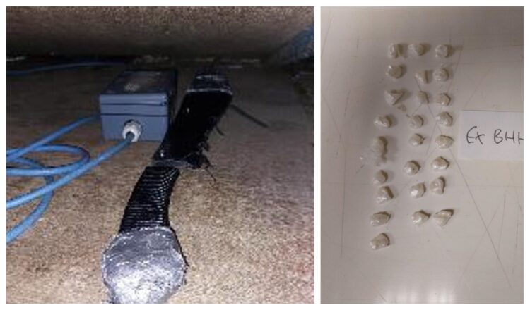 drugs 1 - News for Peterborough and Cambridgeshire News for Peterborough and Cambridgeshire - Police were on patrol in the Market Square, Cambridge, when they spotted Alfarooq Makinde sat at a table. Underneath the table they found a machete and cocaine when they searched him.