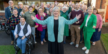 Cllr Lorna Dupre celebrates being selected by Lib Dem councillors and campaigners from across Cambridgeshire and Peterborough to contest May’s election for Mayor of Cambridgeshire and Peterborough