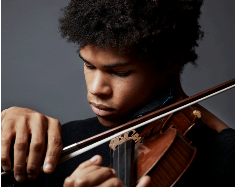 Braimah Kanneh Mason close up 002 - News for Peterborough and Cambridgeshire News for Peterborough and Cambridgeshire - Chamber music, as Braimah Kanneh-Mason said, was written to be played in small places. Cambridge Junction, the second venue on a short tour, was a small space, packed full of an ecstatic audience. The atmosphere was magical.