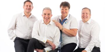 Andrew Hickson with some of the Kingfisher team is attached (left to right) Richard Bruce (Andrew Hickson) Julie Hirst and Philip Reynolds. It is now an employee-owned business which allows the founder or owners to exit by selling their shares to a trust run by employees. That founder can exit immediately or over a period of time.