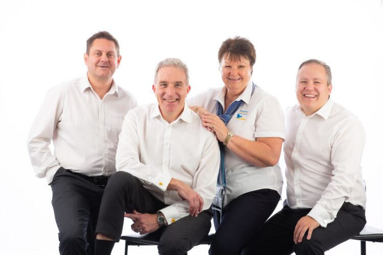 News for Peterborough and Cambridgeshire - Andrew Hickson with some of the Kingfisher team is attached (left to right) Richard Bruce (Andrew Hickson) Julie Hirst and Philip Reynolds. It is now an employee-owned business which allows the founder or owners to exit by selling their shares to a trust run by employees. That founder can exit immediately or over a period of time.