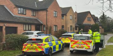 A man has been charged with murder following the death of a woman in Peterborough yesterday (9 February). Police were called with reports of violence at a house in Lingwood Park, Longthorpe, at about 2.45am. IMAGE: Terry Harris
