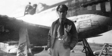 air 1 - News for Peterborough and Cambridgeshire News for Peterborough and Cambridgeshire - World War Two fighter pilot Colonel Joe Peterburs returns to the UK and will visit RAF Kings Cliffe on 10 April 2025, the airbase from which he flew 49 combat missions in the legendary P-51D Mustang.