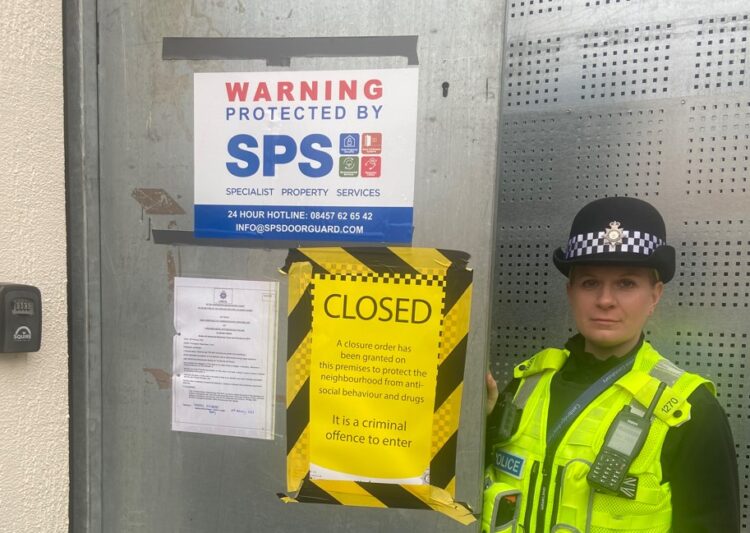 closure order - News for Peterborough and Cambridgeshire News for Peterborough and Cambridgeshire - The full closure order was served on 7 Orchard Mews on Wednesday 19 February following a successful application at Huntingdon Magistrates’ Court by the local Neighbourhood Policing Team (NPT).
