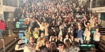 Genesis Connected: ‘Thank you to the SOLD OUT Gwyn Hall for such a special night. We really felt the love on this difficult first gig back. Thanks to Roger Inniss for doing a fantastic job on the bass. This evening was for Nick’