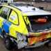 News for Peterborough and Cambridgeshire - A police Skoda Octavia has been written off following a crash on the M11 just over the Cambridgeshire border.