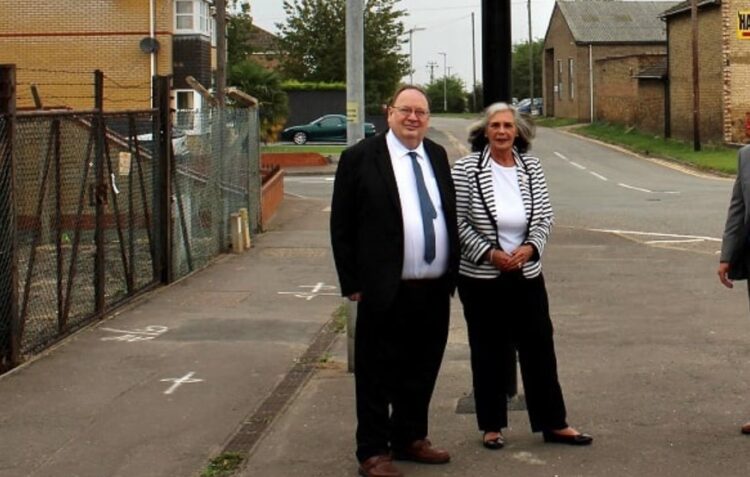 News for Peterborough and Cambridgeshire - Fenland council leader Chris Boden with his portfolio holder for planning and flooding, Cllr Dee Laws PHOTO: Fenland District Council