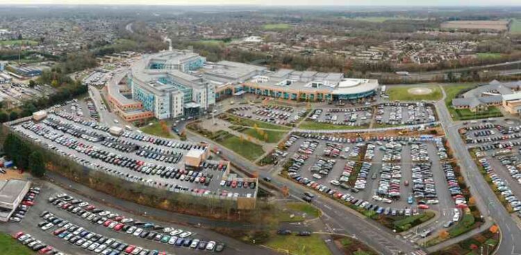 Peterborough City Hospital Aerial Drone - News for Peterborough and Cambridgeshire News for Peterborough and Cambridgeshire - Emyr Chowdhury was removed from the medical register in February 2021 due to a 2016 incident at Peterborough City Hospital when he replaced a left knee joint with a right knee prosthesis and hid the error from the patient.