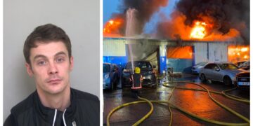 Charlie Martinson, 34, was found to be behind the blaze at the Enfield’s site, in Howard Road, Eaton Socon, St Neots, which was reported at 5.30am on 24 February 2023.