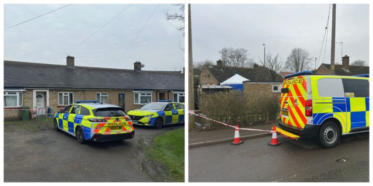 missing woman - News for Peterborough and Cambridgeshire News for Peterborough and Cambridgeshire - Cambridgeshire police searching for a missing woman from the village of Christchurch near March have launched a murder investigation. Above: Bungalows in Christchurch (left) and in Grounds Avenue, March, have been sealed with police at both. PHOTO for CambsNews: Terry Harris
