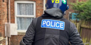 Cannabis raids took place last month (17-21 February), at properties in Peterborough and Wisbech as well as Holbeach and Boston in Lincolnshire. Above: Peterborough raid