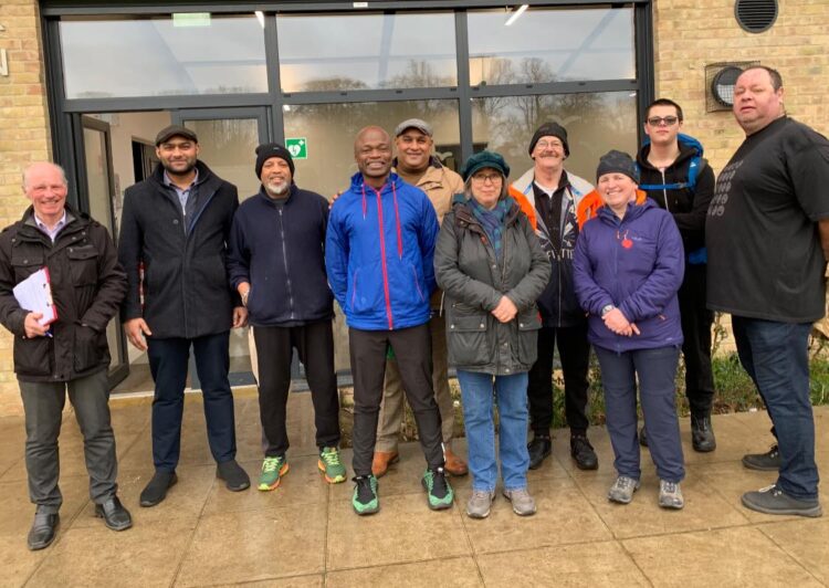 News for Peterborough and Cambridgeshire - On February 20 Wisbech Mayor Cllr Sidney Imafidon said an organised walk ended up at Wisbech Park café ahead of its opening “with Cllr Jamie Edwards, town clerk Terry Jordan (left). Cllr Shahid Rafique (fifth left) also attended.