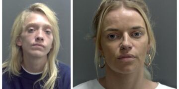Sacha Fordham, 34, and Chelsea Jones, 27, (left) were jailed after admitting to robbing a man of £40 in Orange Drove on 5 August last year.