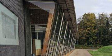 Cambridgeshire police said today they were called “just before midnight last night (3 March) with reports of violence in the library car park, March”. Above: March library