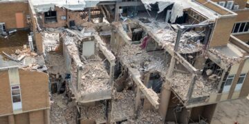 Latest pictures as Demolition of Regional Pool Continues