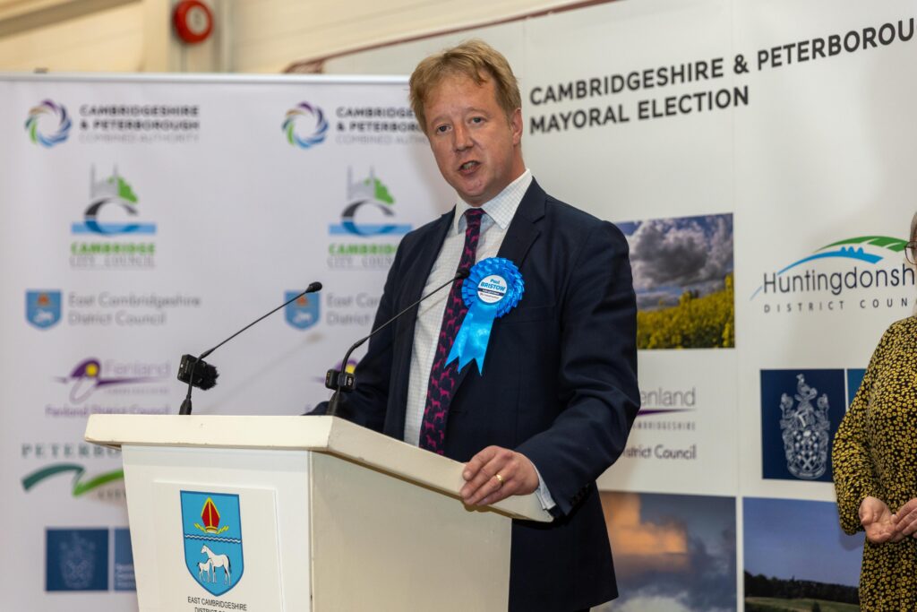 Paul Bristow provisionally wins teh Peterborough and Cambridgeshire Mayor Election s 2025 - News for Peterborough and Cambridgeshire News for Peterborough and Cambridgeshire -