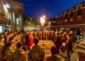 City lights up for VE Day 80