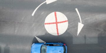 The decision by someone – or some people – to paint St George’s Cross flags on three roundabouts in Ramsey, Cambridgeshire, has sparked a furious debate on social media. PHOTO: Terry Harris