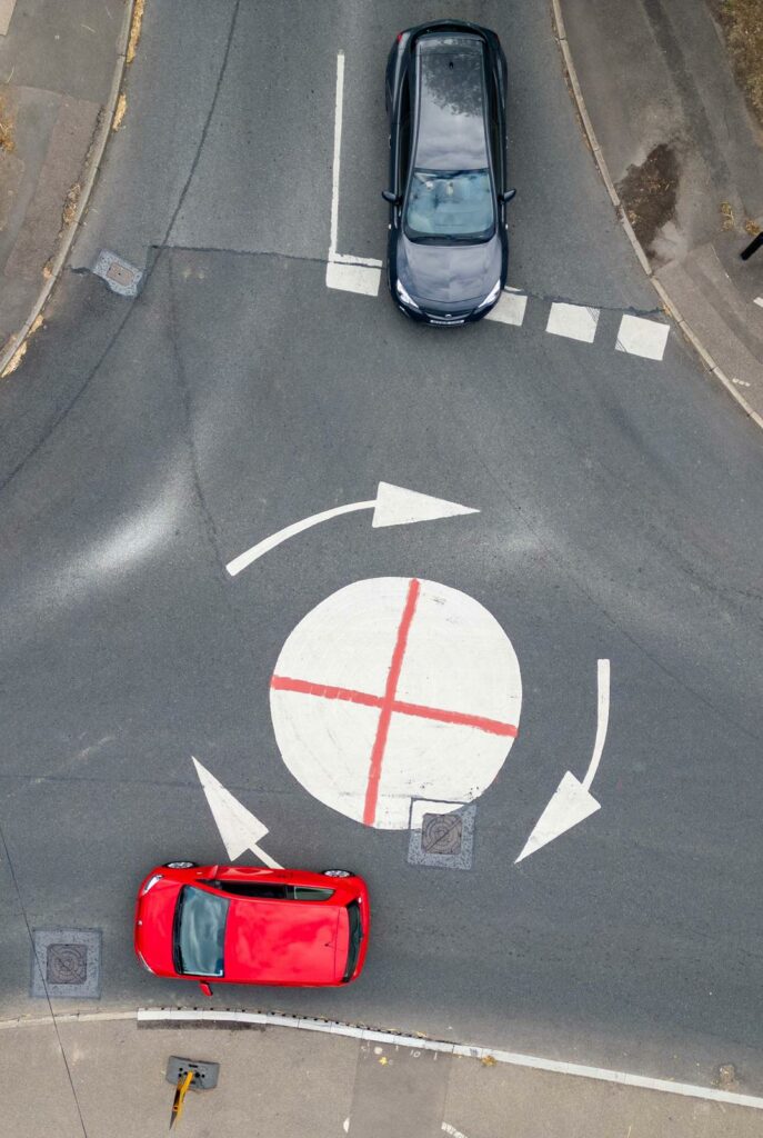The decision by someone – or some people – to paint St George’s Cross flags on three roundabouts in Ramsey, Cambridgeshire, has sparked a furious debate on social media. PHOTO: Terry Harris 
