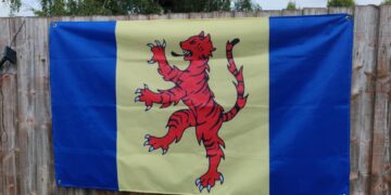 There is already a Flag of the Fens, which has won support from many groups and organisations, not least among them a plethora of other local councils and even the MP for NE Cambs, Steve Barclay. Image: Flag of the Fens Facebook