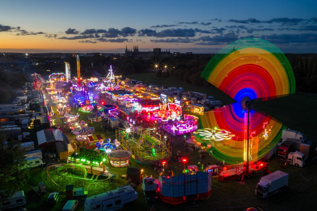 Peterborough Embankment fair is officially opened by the Mayor of Peterborough Judy Fox,.Embankment, Peterborough.Thursday 25 September 2025. .Picture by Terry Harris.